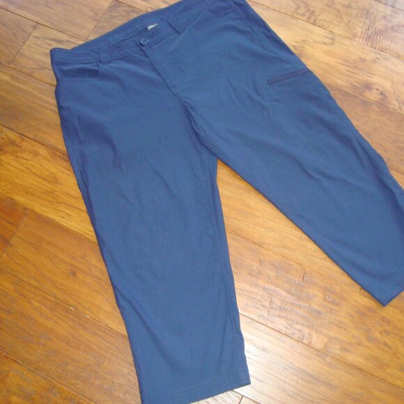 Eddie Bauer Pants - Eddie Bauer Nylon Capri Pants Navy Blue Size 12